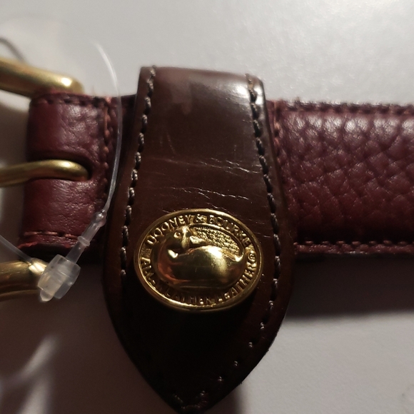 Dooney & Bourke Cognac Leather Belt - Picture 3 of 12